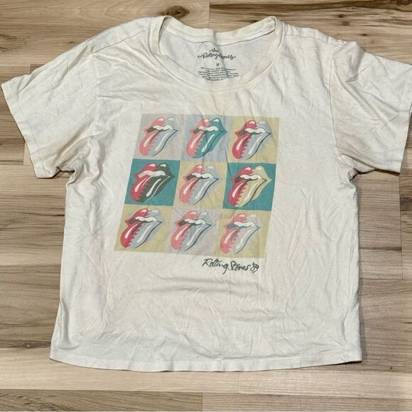 The Rolling Stones Graphic Short Sleeve Shirt Women’s Medium - Picture 1 of 3